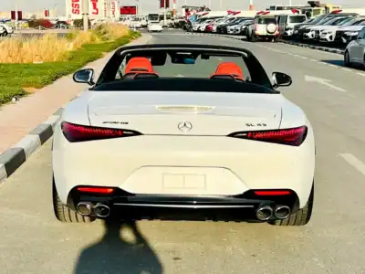 2023 Mercedes-Benz SL-Class SL 43 AMG 4 Cylinder Engine White Red Coupe