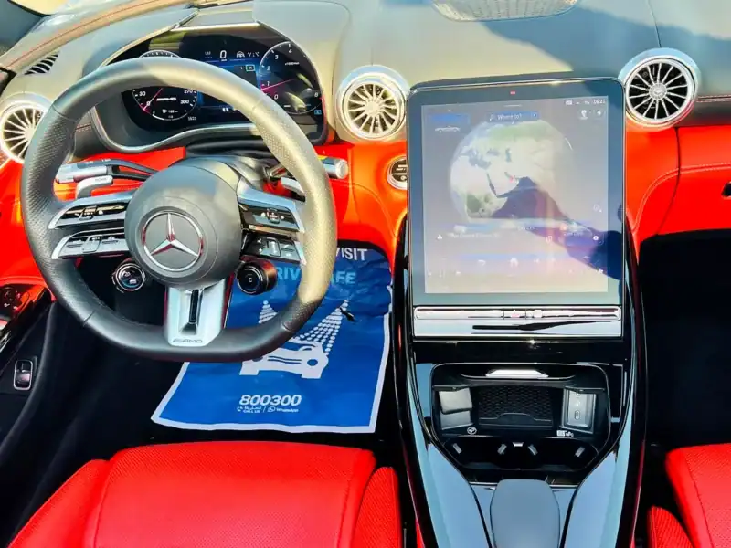 2023 Mercedes-Benz SL-Class SL 43 AMG 4 Cylinder Engine White Red Coupe