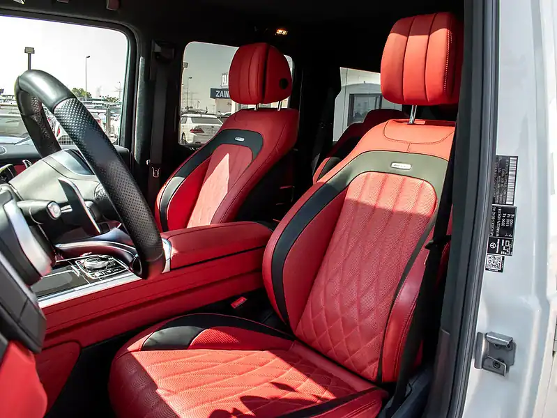 2020 Mercedes-Benz G-Class G 63 AMG 8 Cylinders Engine White Red SUV