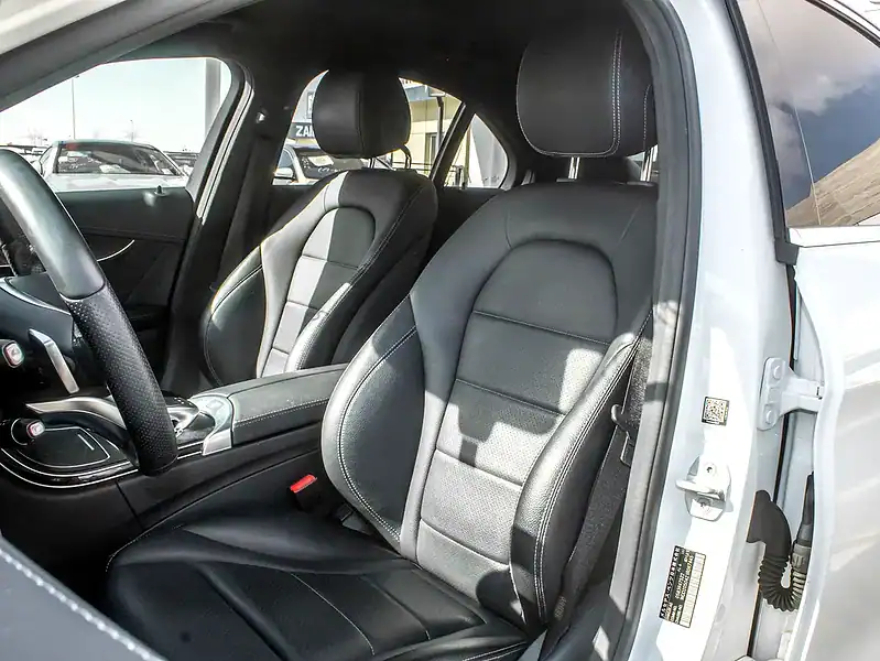 2016 Mercedes-Benz C-Class C200 4 Cylinders Engine White Black Sedan