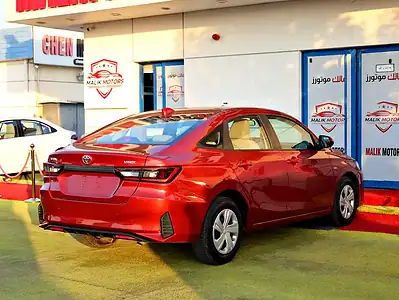 2023 Toyota Yaris S 4 Cylinders Engine Red Beige Sedan GCC Specs