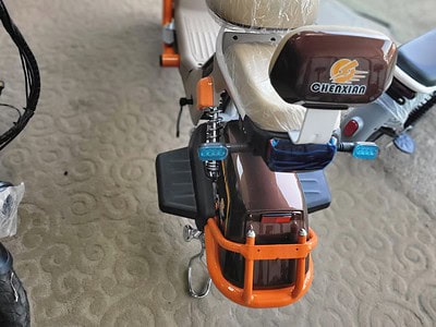 Electric Scooter 48 Volt Battery 45 Speed 50 Range AMP 25 Bronze Beige