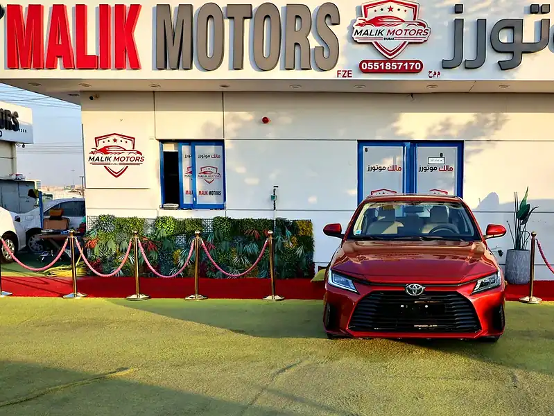 2023 Toyota Yaris S 4 Cylinders Engine Red Beige Sedan GCC Specs