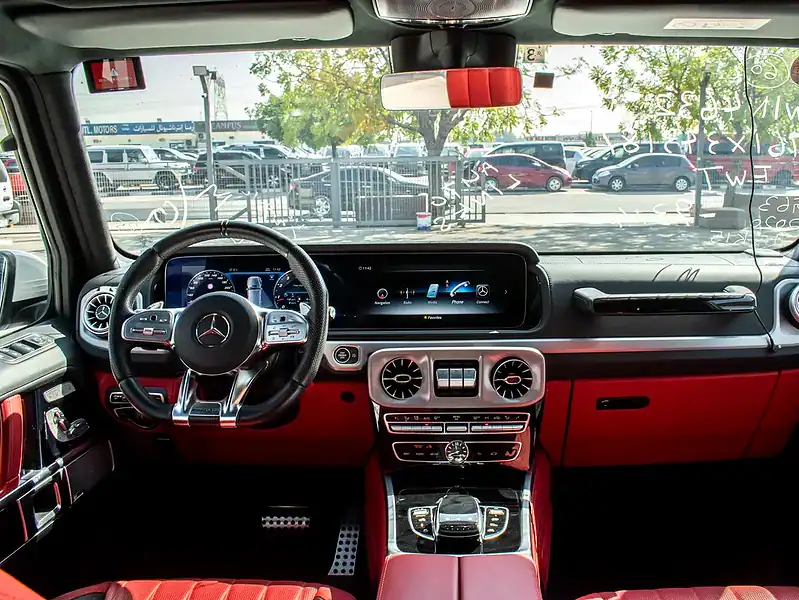 2020 Mercedes-Benz G-Class G 63 AMG 8 Cylinders Engine White Red SUV