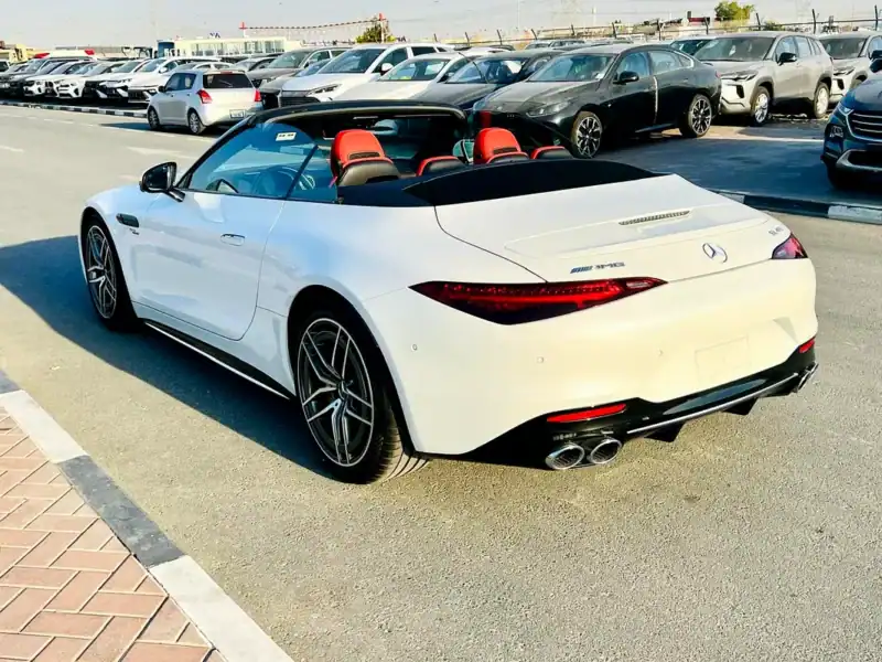 2023 Mercedes-Benz SL-Class SL 43 AMG 4 Cylinder Engine White Red Coupe