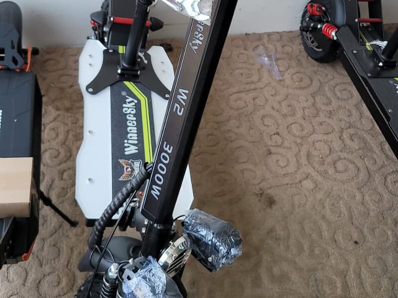 Black Electric Scooter 48 Volt Battery 40 KM Range with 60 Speed