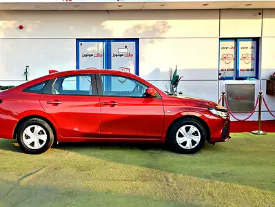 2023 Toyota Yaris S 4 Cylinders Engine Red Beige Sedan GCC Specs