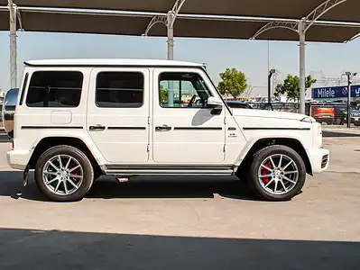 2020 Mercedes-Benz G-Class G 63 AMG 8 Cylinders Engine White Red SUV