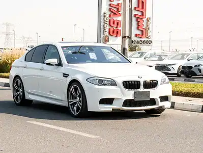 2012 BMW M5 Standard 8 Cylinders Engine White Black Sedan