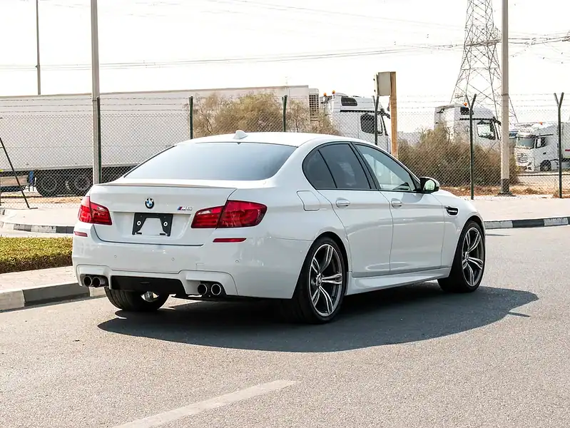 2012 BMW M5 Standard 8 Cylinders Engine White Black Sedan