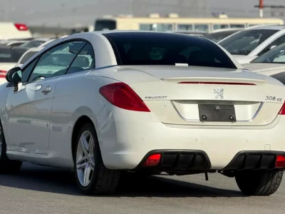 2010 Peugeot 308 CC 4 Cylinder Engine White Black Hard Top Convertible