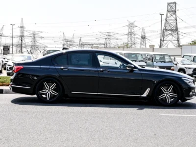 2017 BMW 7-Series 750i 8 Cylinders Engine Petrol Black Beige Sedan