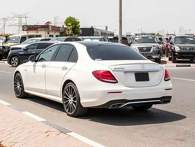 2018 Mercedes-Benz E-Class E 43 6 Cylinder Engine White Beige Sedan