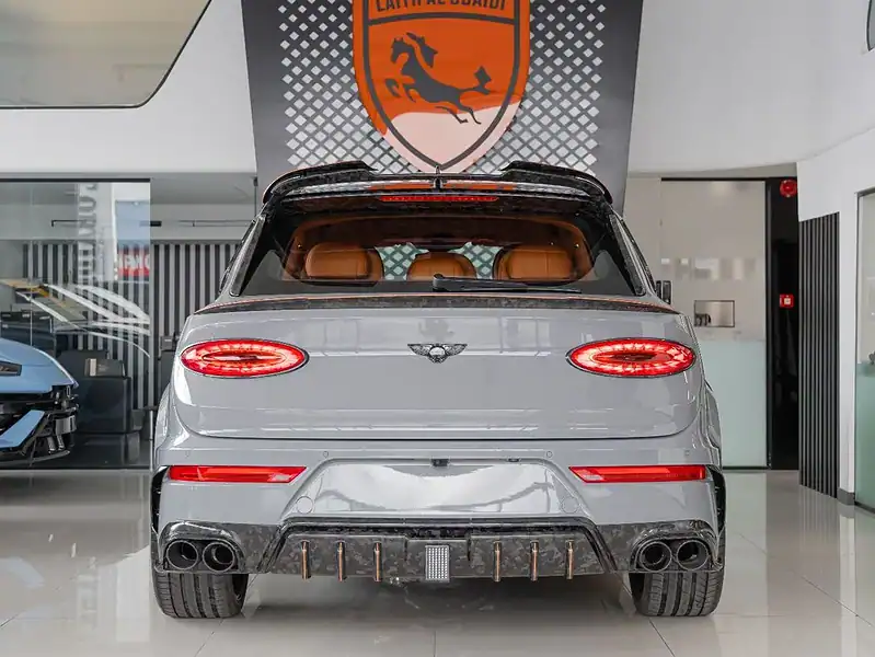 2025 Bentley Bentayga ORIGINAL MANSORY Evo Bespoke Carbon Exterior Grey Orange
