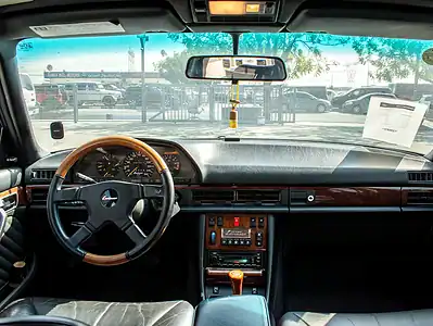 1989 Mercedes-Benz SEL-Class 560 SEL 8 Cylinders Engine Black Sedan