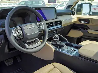 2025 Toyota Prado 2.4L 4 Cylinder Engine TURBO White Beige SUV