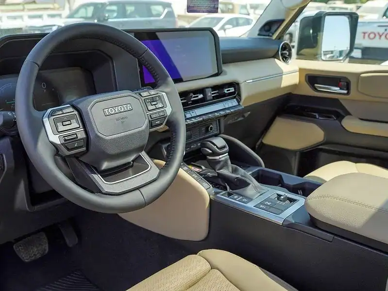 2025 Toyota Prado 2.4L 4 Cylinder Engine TURBO White Beige SUV