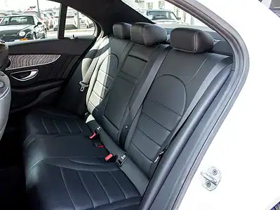 2016 Mercedes-Benz C-Class C200 4 Cylinder Engine White Black Sedan