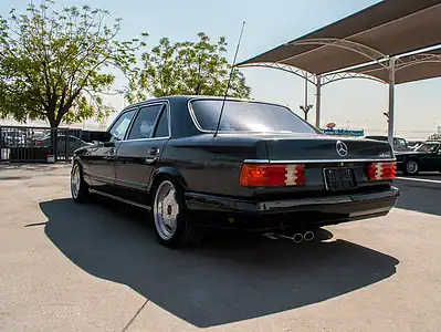 1989 Mercedes-Benz SEL-Class 560 SEL 8 Cylinders Engine Black Sedan