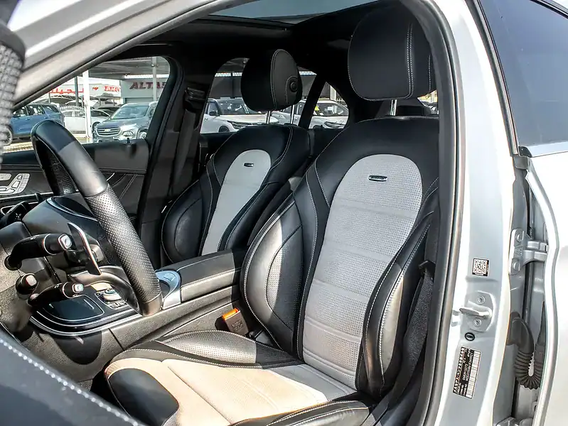 2016 Mercedes-Benz C-Class C63 S AMG 8 Cylinder Engine Silver Black Sedan