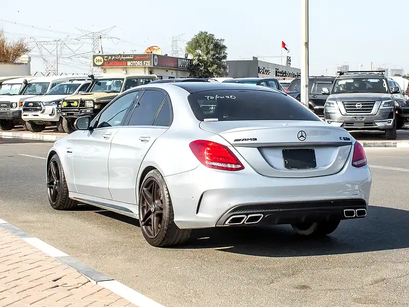 2016 Mercedes-Benz C-Class C63 S AMG 8 Cylinder Engine Silver Black Sedan