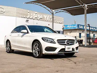 2016 Mercedes-Benz C-Class C200 4 Cylinder Engine White Black Sedan