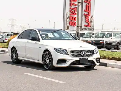 2018 Mercedes-Benz E-Class E 43 6 Cylinder Engine White Beige Sedan