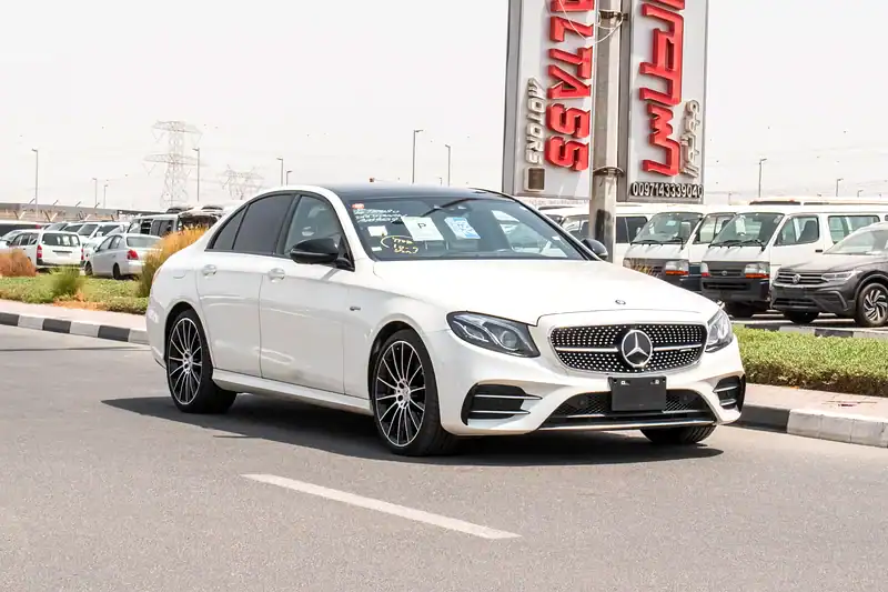 2018 Mercedes-Benz E-Class E 43 6 Cylinder Engine White Beige Sedan