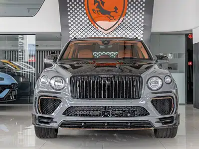 2025 Bentley Bentayga ORIGINAL MANSORY Evo Bespoke Carbon Exterior Grey Orange