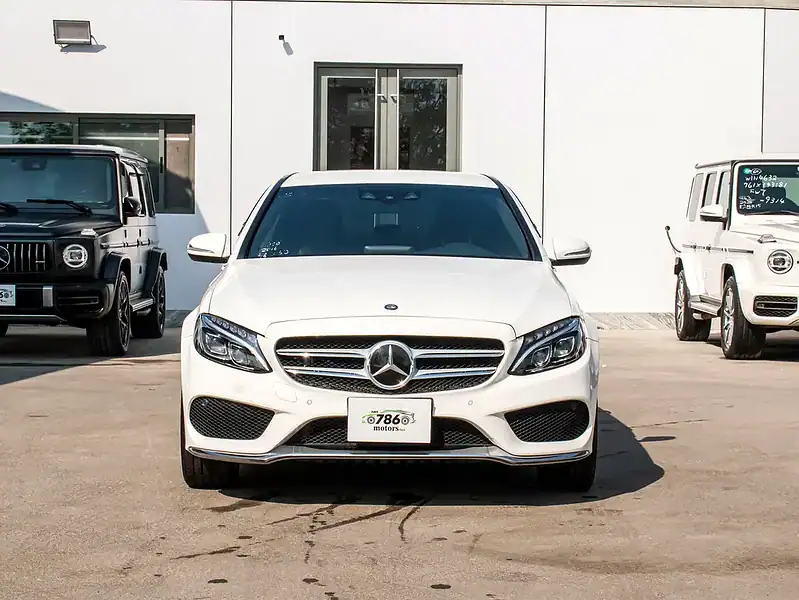 2016 Mercedes-Benz C-Class C200 4 Cylinder Engine White Black Sedan