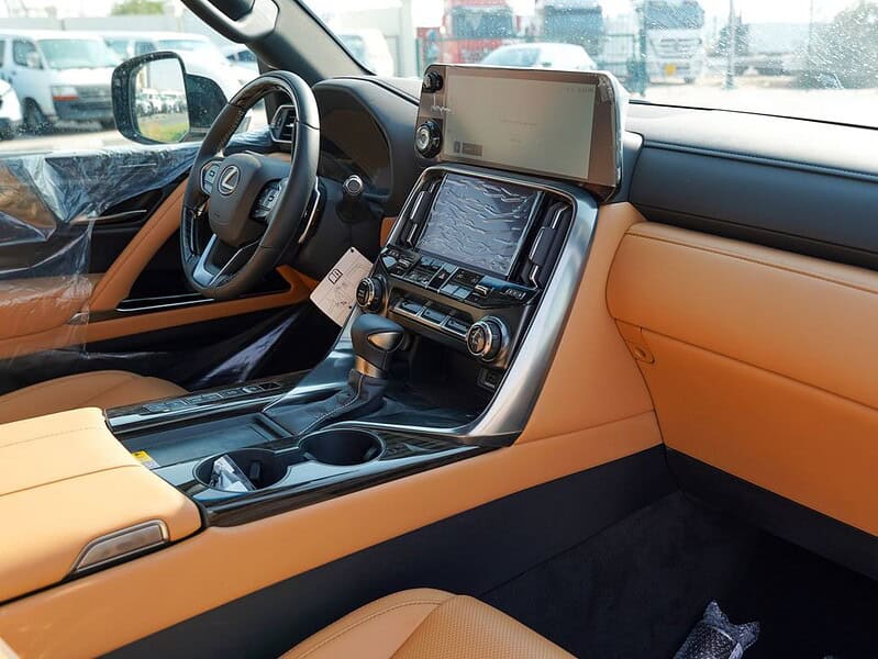 2024 Lexus LX 600 6 Cylinders Engine GCC Specs White Tan SUV