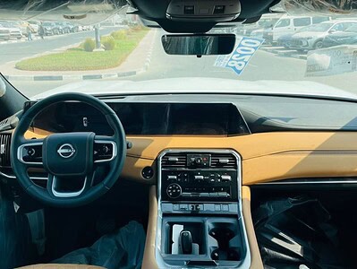 2025 Nissan Patrol LE Platinum City 3.5L 6 Cylinder Engine White Tan