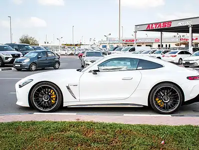 2024 Mercedes-Benz AMG GT 8 Cylinder Engine White Black Coupe