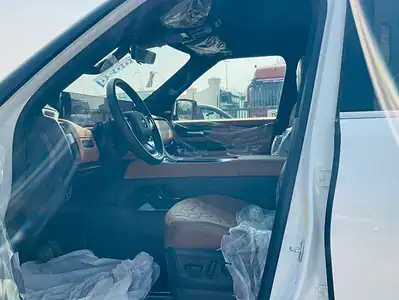 2025 Nissan Patrol LE Platinum City 3.5L 6 Cylinder Engine White Tan