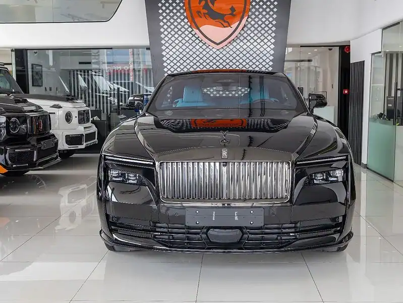2025 Rolls-Royce Spectre Coupe Black Badge Black Blue 2 Tone Interior Coupe