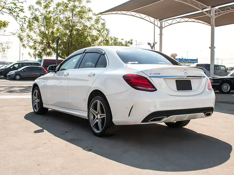 2016 Mercedes-Benz C-Class C200 4 Cylinder Engine White Black Sedan