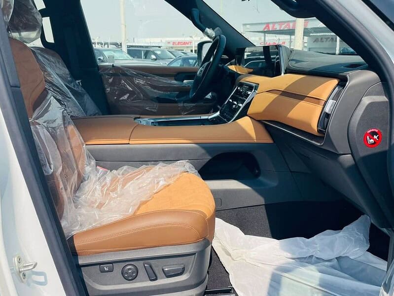 2025 Nissan Patrol LE Platinum City 3.5L 6 Cylinder Engine White Tan