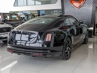 2025 Rolls-Royce Spectre Coupe Black Badge Black Blue 2 Tone Interior Coupe