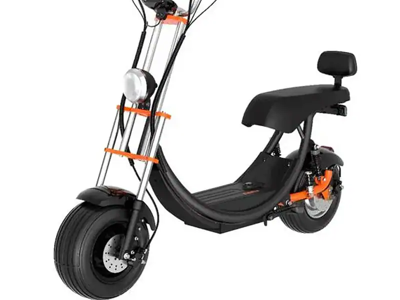 Kugoo C2 Pro Electric Scooter Black with Orange Accent