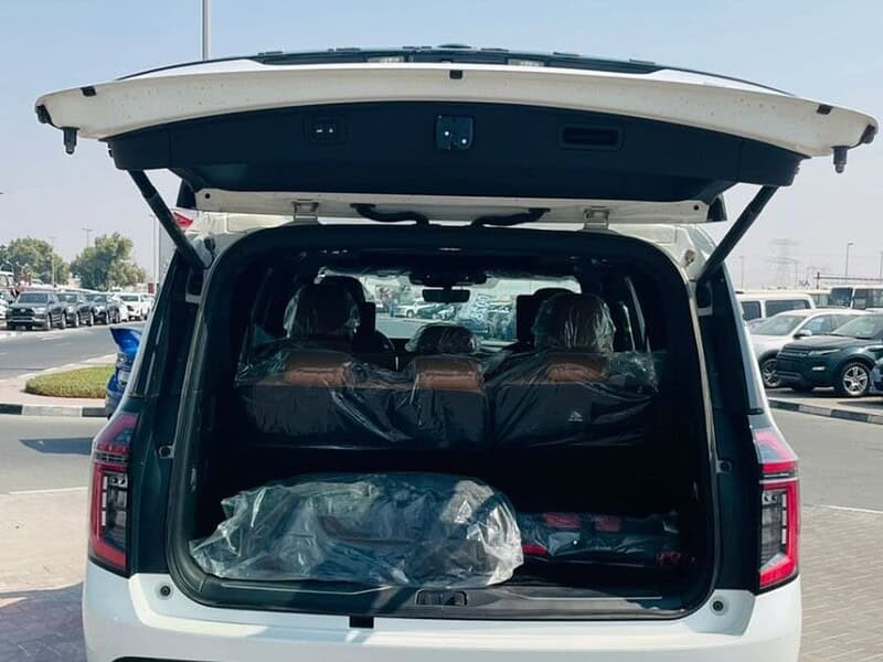 2025 Nissan Patrol LE Platinum City 3.5L 6 Cylinder Engine White Tan