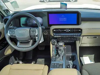 2025 Toyota Prado 2.4L 4 Cylinder Engine TURBO White Beige SUV