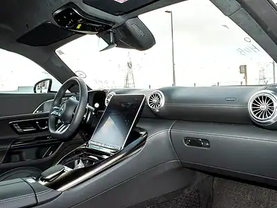 2024 Mercedes-Benz AMG GT 8 Cylinder Engine White Black Coupe