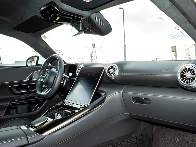 2024 Mercedes-Benz AMG GT 8 Cylinder Engine White Black Coupe