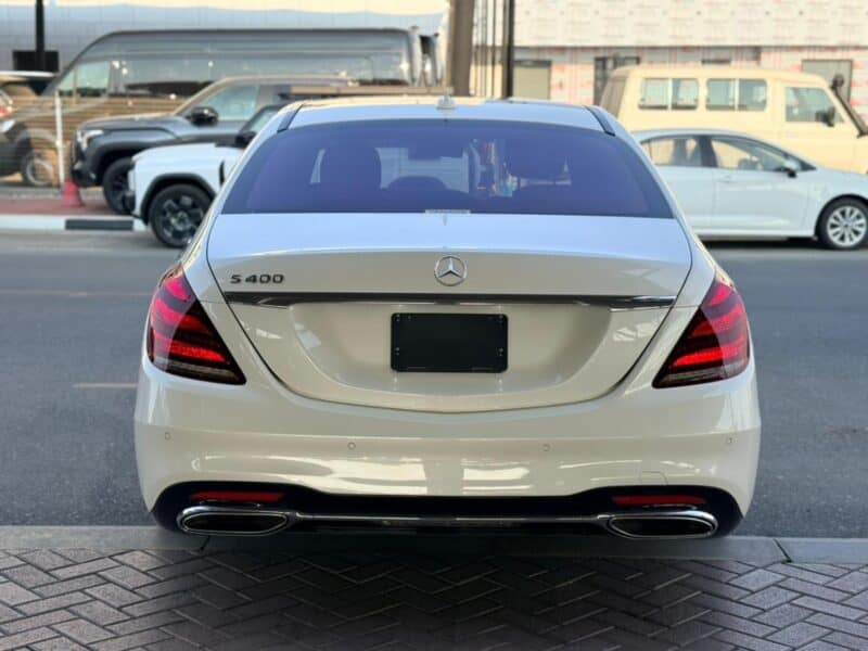 2018 Mercedes-Benz S400 3.0-liter turbocharged V6 Engine White Black