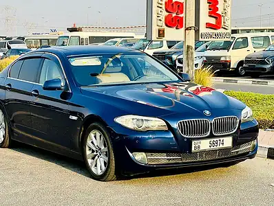 2010 BMW 5-Series 528i 6 Cylinders Engine Blue Beige Sedan