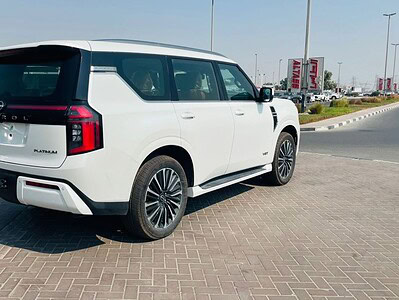 2025 Nissan Patrol LE Platinum City 3.5L 6 Cylinder Engine White Tan