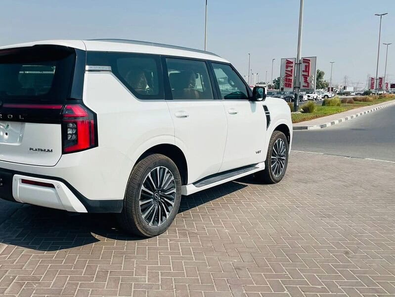 2025 Nissan Patrol LE Platinum City 3.5L 6 Cylinder Engine White Tan
