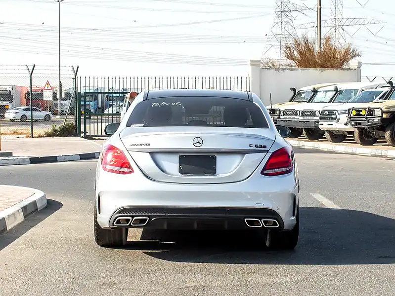2016 Mercedes-Benz C-Class C63 S AMG 8 Cylinder Engine Silver Black Sedan