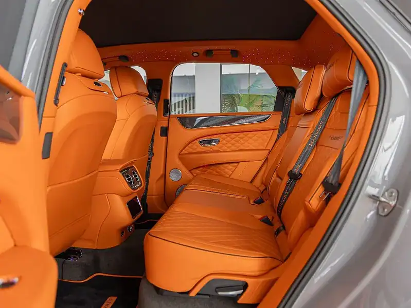 2025 Bentley Bentayga ORIGINAL MANSORY Evo Bespoke Carbon Exterior Grey Orange