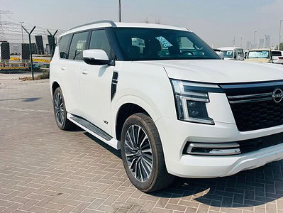 2025 Nissan Patrol LE Platinum City 3.5L 6 Cylinder Engine White Tan